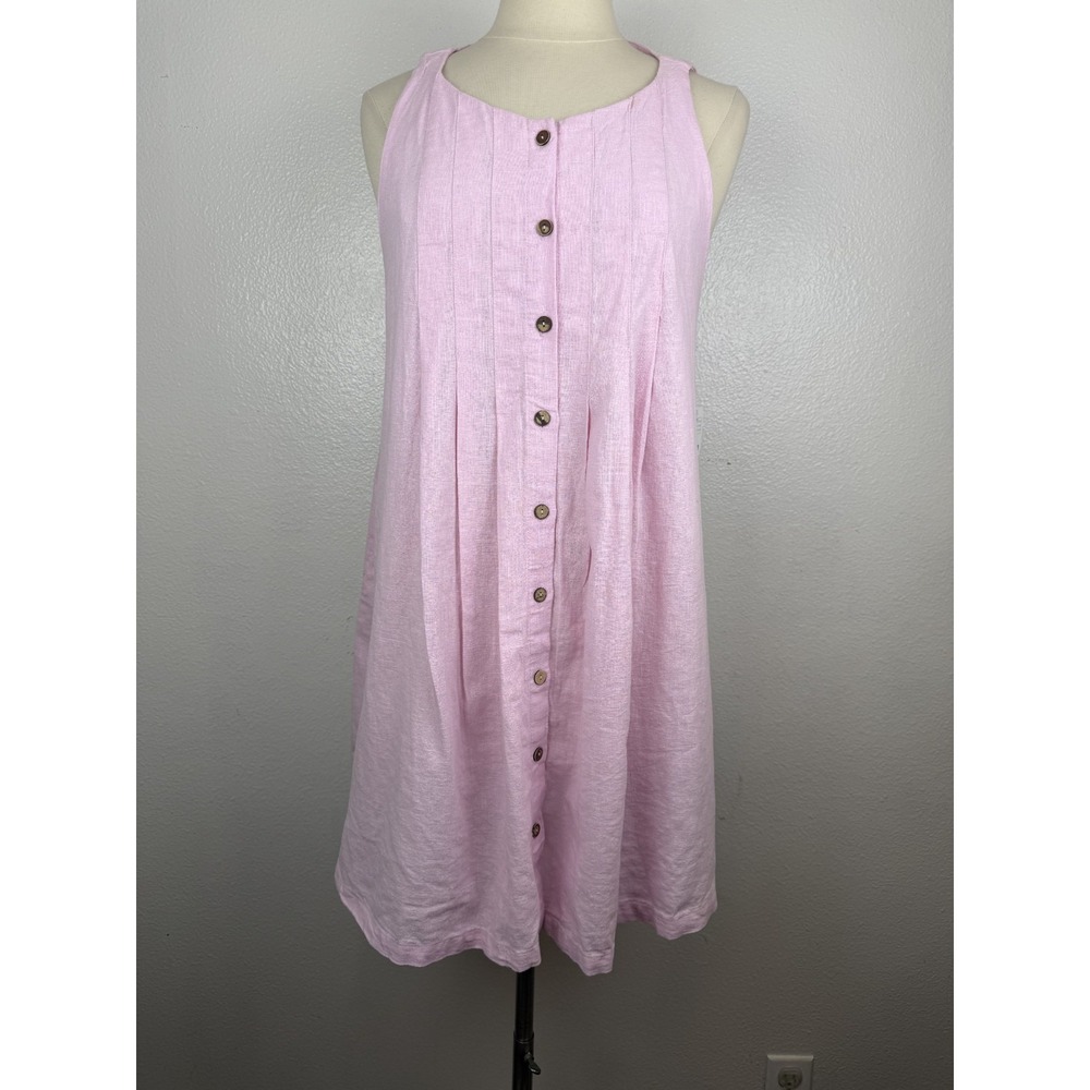 Free People Free-est Cielo Blouse Linen Cotton Blend Tunic/Dress in Pink size S - Picture 3 of 13